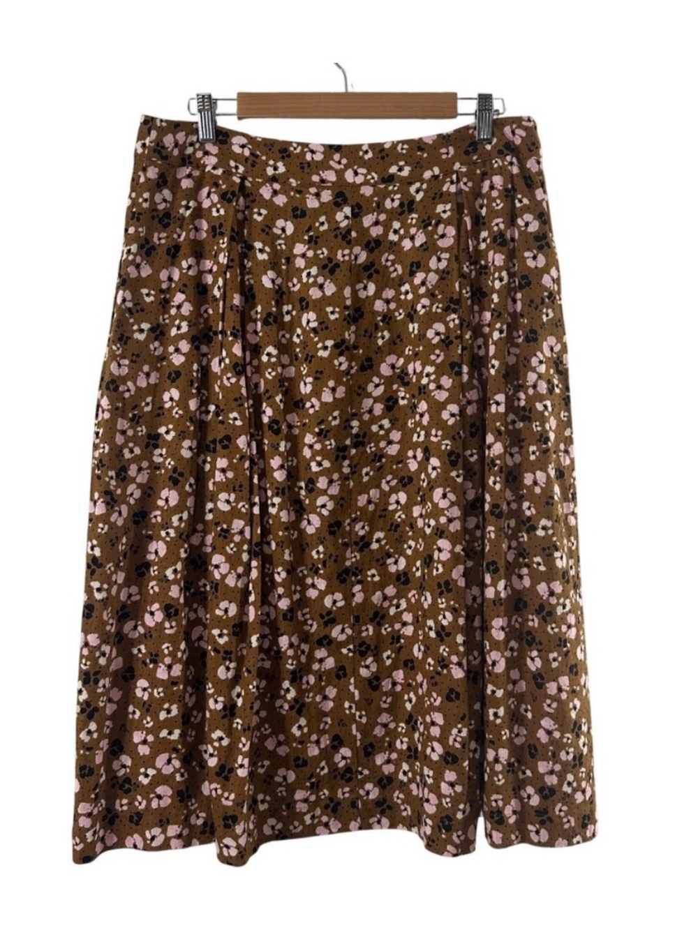 Floral A-Line Midi Skirt - size 12